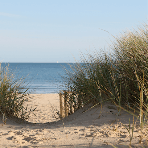 Spend an afternoon at the coast, Malo-les-Bains Beach is a seventy-minute drive