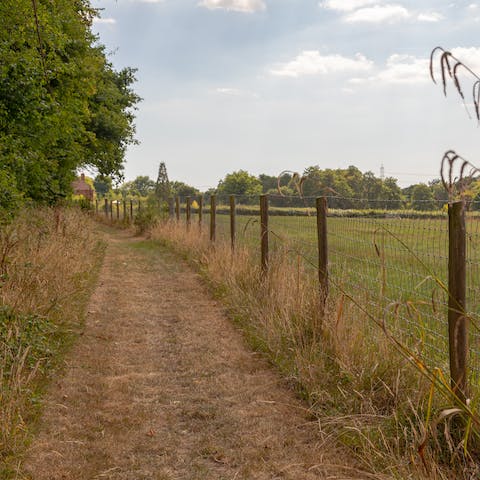 Head out on footpaths that lead off directly from the farm and explore the West Sussex countryside