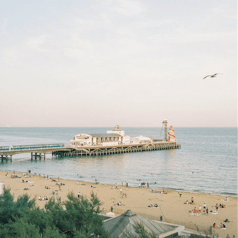 Make the trip to Bournemouth Pier, an eighteen-minute drive 