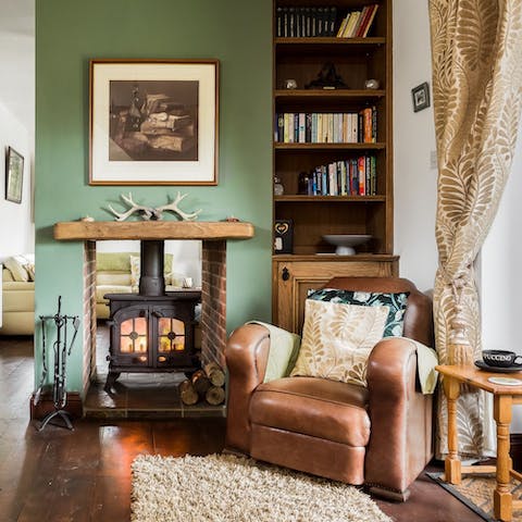 Cosy up with the fire and a good page-turner