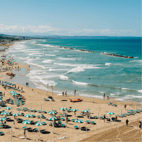 Choose from many beaches along the coast of Sorrento – you won't have to drive far
