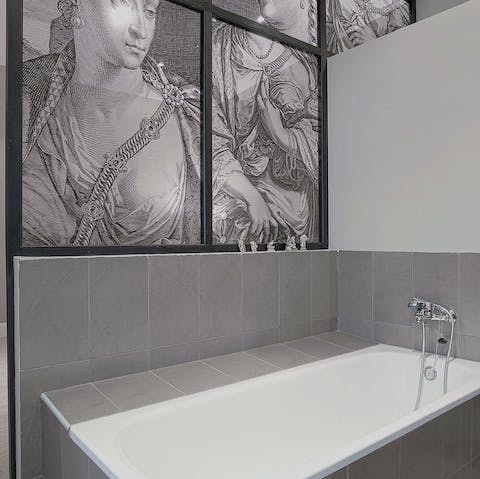 Unwind with a luxurious bubble bath