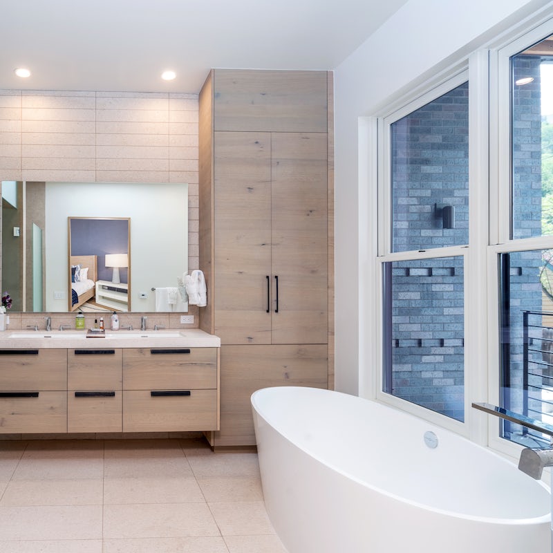 Soak in the deep tub