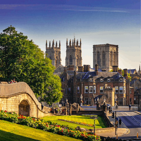Visit the historic York Minster, just a twenty-one minute drive away