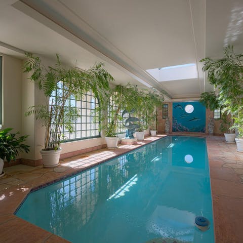 Take a dip in your private indoor pool