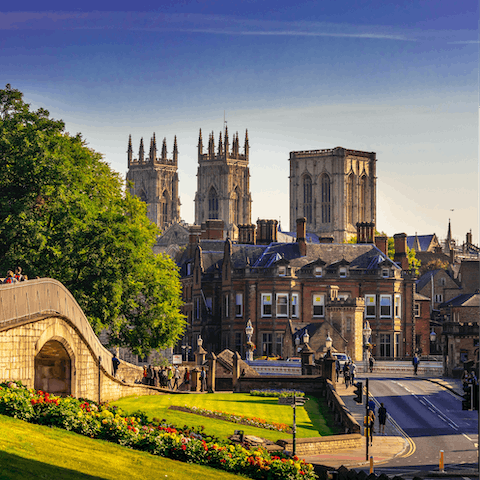 Wander over to York's historic city centre and visit York Minster, a twenty-minute walk away