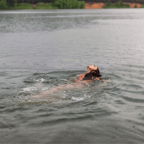 Go for a wild swim in the nearby River Fowey