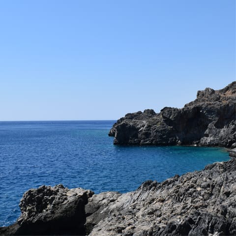 Take a road trip along the rugged coastline of northern Crete