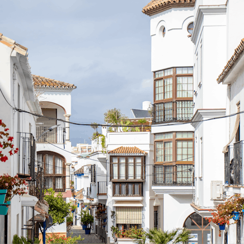 Stroll the quaint streets of Estepona on the Costa del Sol