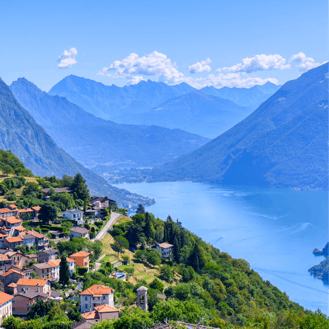 Stay in the picturesque Lugano, nestled between the mountains and the lake 