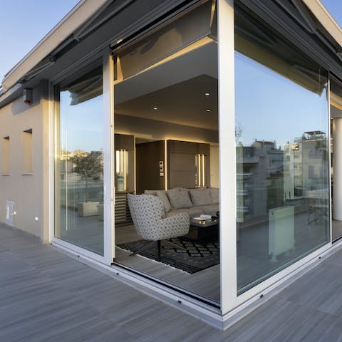 Slide back the doors onto luxury urban living