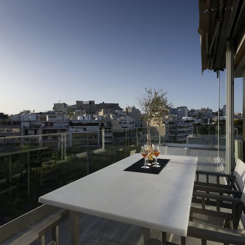 Make sundowners on the terrace your new evening ritual