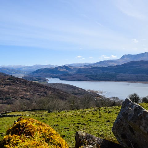 Take in the epic views from your own private corner of Wales