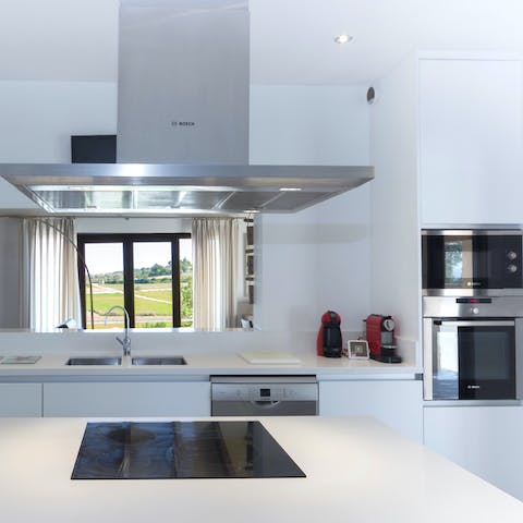 Cook up a storm in your sleek, modern kitchen