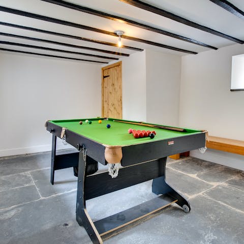 Get competitive in the games room