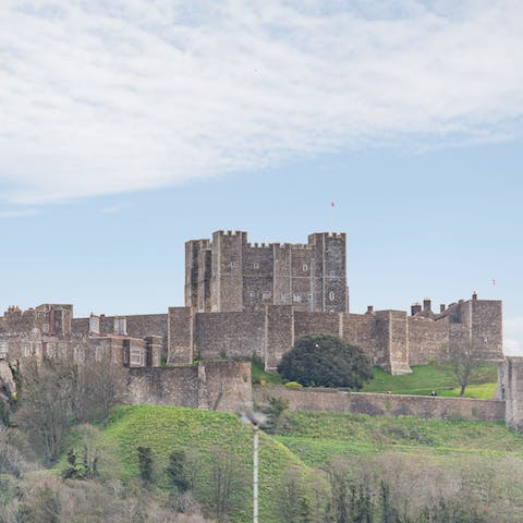 Enjoy striking views of Dover Castle, and reach its grounds in just twenty minutes