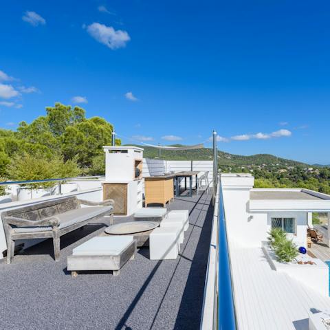 Soak in the views from the rooftop terrace
