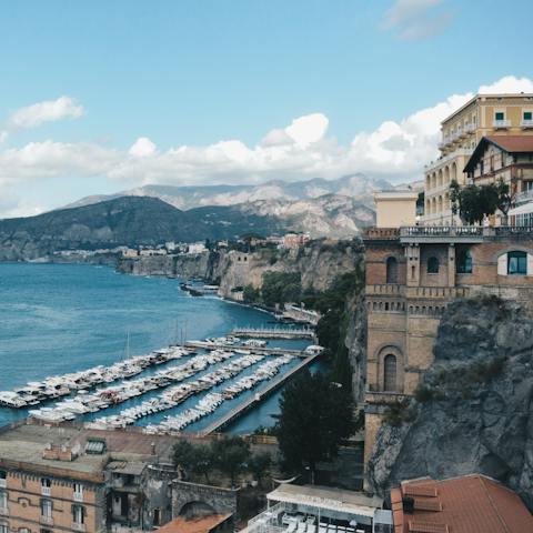 Head into Sorrento and tuck into some gelato by the harbour