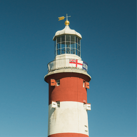Stroll through Hoe Park and visit Smeaton's Tower