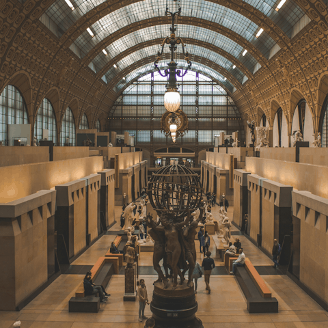 Admire the breathtaking art at the nearby Musee d'Orsay
