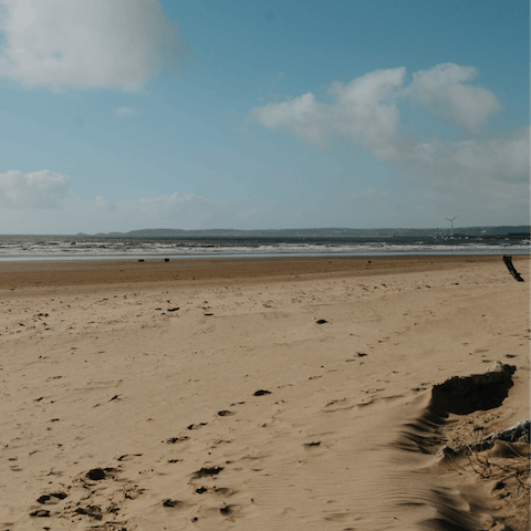 Stroll out of your property and straight to the beach, just a ten-minute walk away