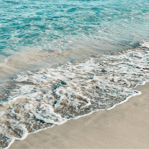 Head to the pristine shores of Cala Jondal Beach, just 5 meters away