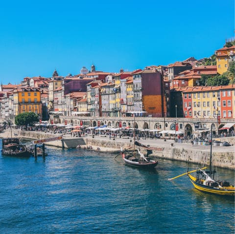 Mosey down to Porto's waterfront, within easy walking distance