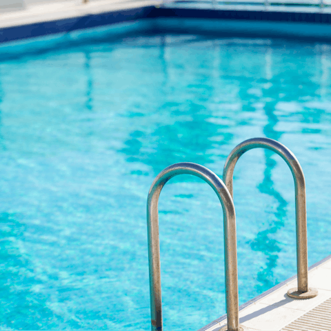 Start your mornings with a quick swim in the communal pool