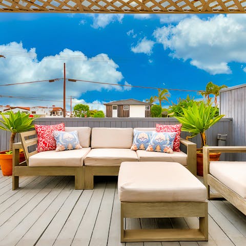 Bask in the sunshine on your deck