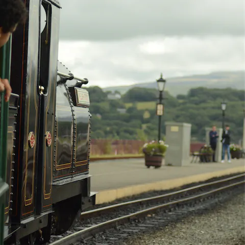 Catch the steam train to Porthmadog harbour, the station is moments away
