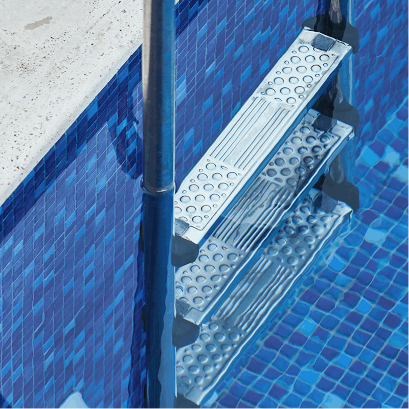 Cool off in the private pool