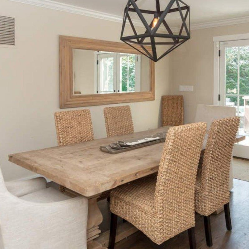 Organise a big family dinner around the reclaimed wooden table