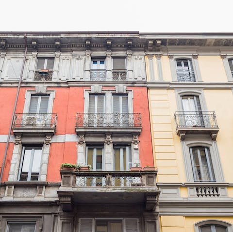 Stay in a charming historic building in Milan's characterful centre