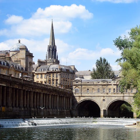 Make the most of your central location and wander around the pretty streets of Bath