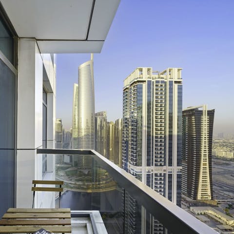 Sip your morning coffee on the balcony soaking up the views