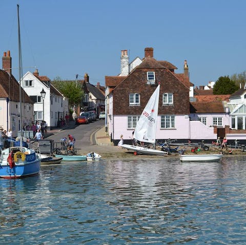 Wander down to the water's edge at Emsworth Harbour in just a few minutes
