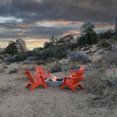 Sit back and relax around the fire pit