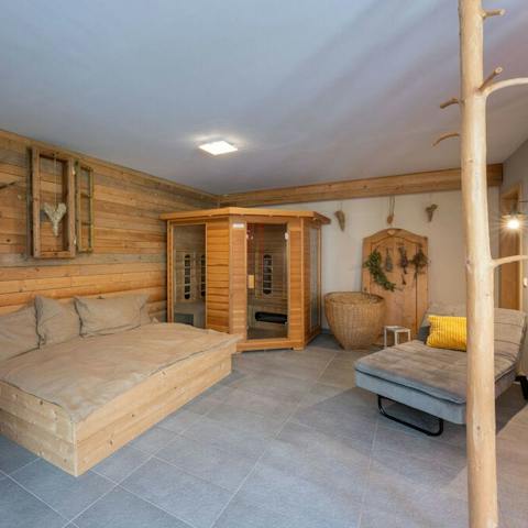 Ease any aching muscles at the end of an actiob-packed day in the sauna 
