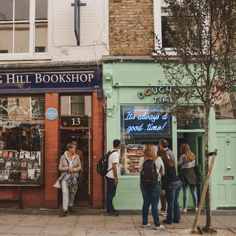 Explore vibrant Notting Hill, within easy walking distance