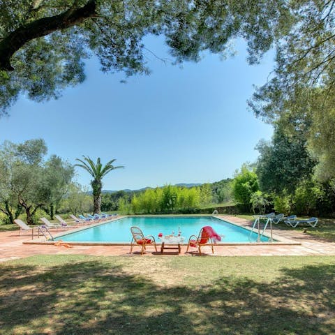 Feel a wonderful sense of wellbeing while lounging by the pool