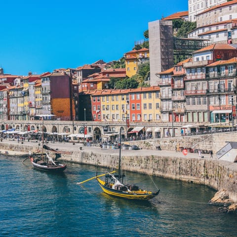 Swap the sea for the city and take the thirty-minute drive to Porto