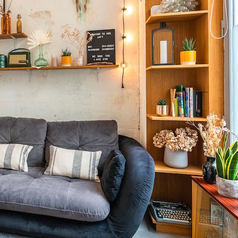 Get cosy after an active day of exploring Paris in the snug living area