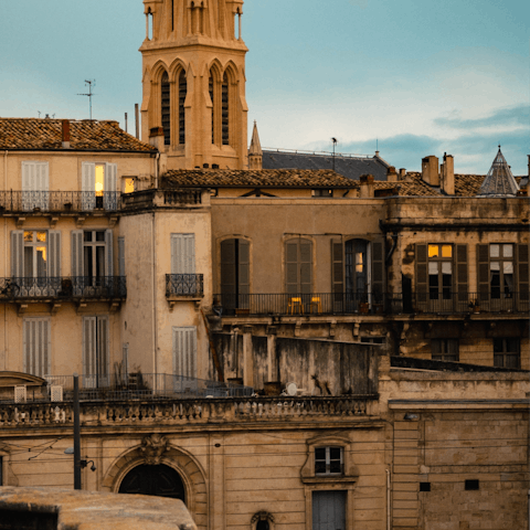 Explore the romantic streets of Montpellier from this central home 