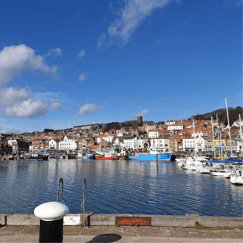 Tuck into lip-smacking fish and chips down at Scarborough's Harbour