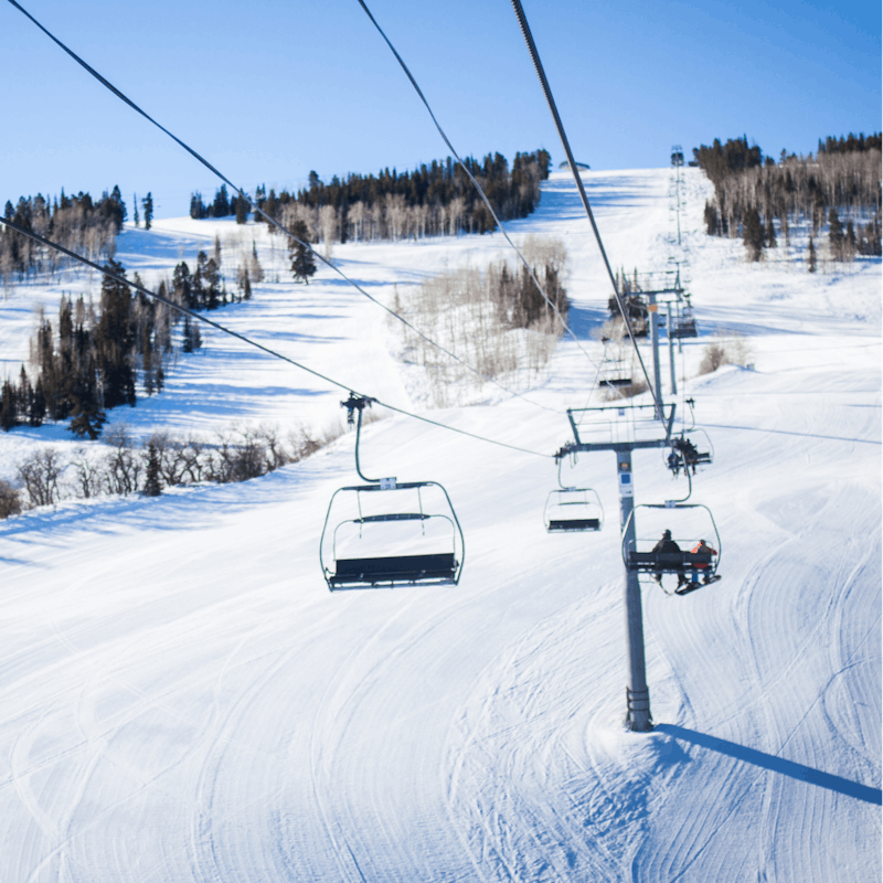 Take the trolley outside your door to the ski lift in town