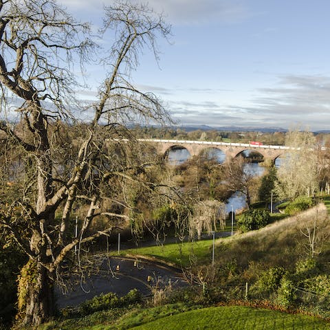 Fall in love with beautiful view, stretching from the River Tay to Perth's city centre 