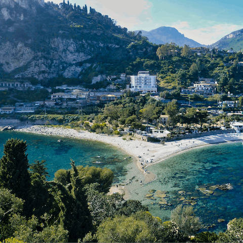 Explore beautiful Taormina – it's just a few km away