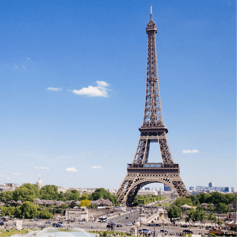 Explore Paris, including the Musée Marmottan Monet and the Eiffel Tower – both are within walking distance