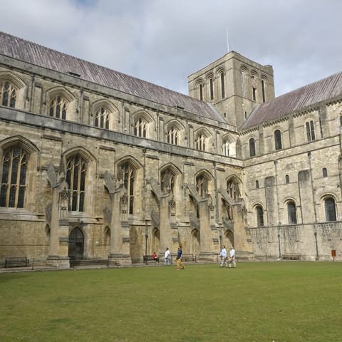 Take a day trip to Winchester Cathedral, a fifteen-minute drive away