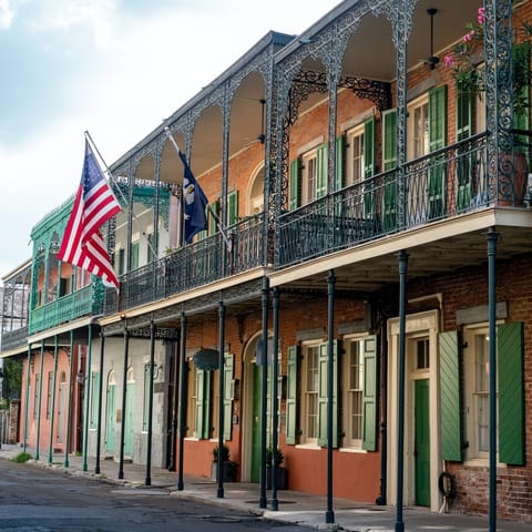 Stay in the heart of New Orleans, just a five-minute walk from the French Quarter